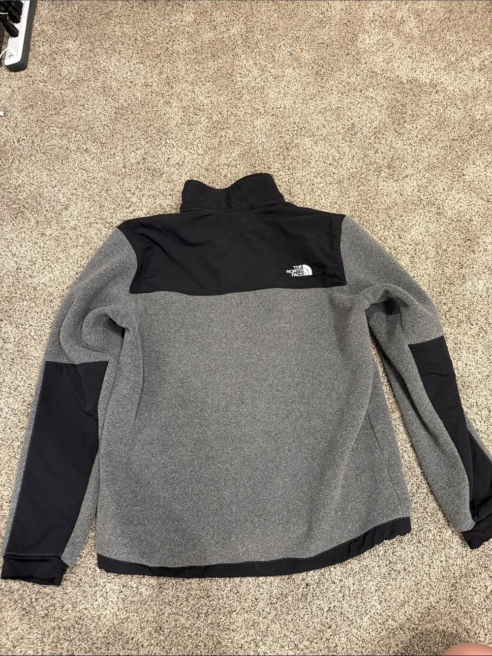 The North Face Black and Gray Two-Tone Lightweight Fleece Jacket